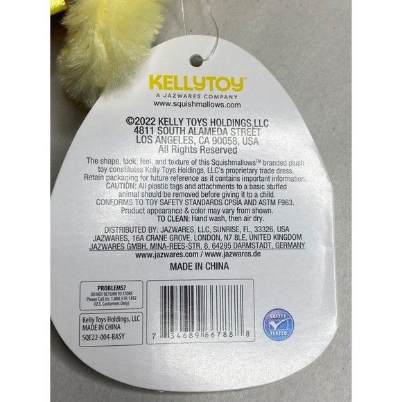 NWT Squishmallow Aimee the Chick w/ Closed Eyes 2022 EASTER Stuffed Animal - Picture 5 of 10